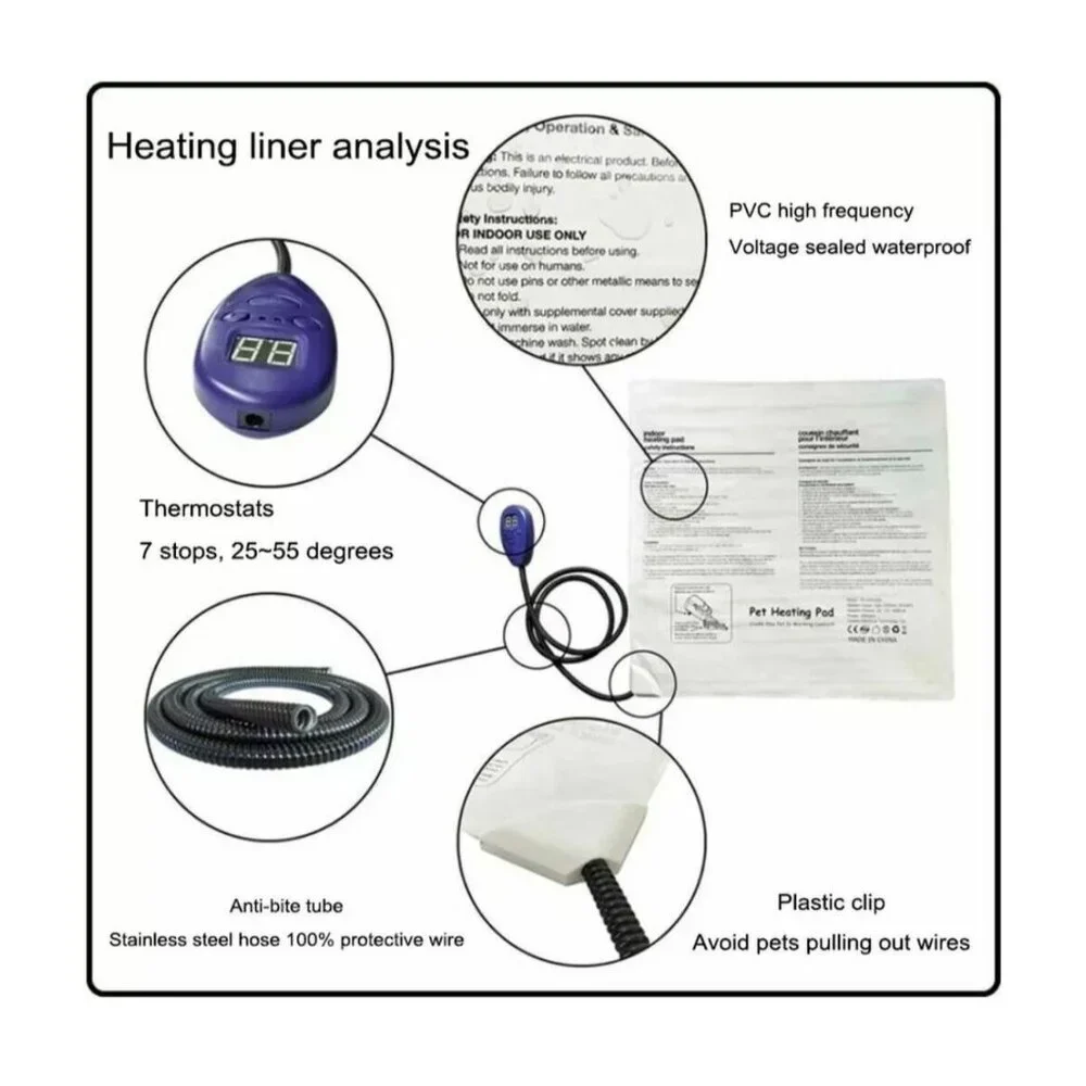 Electric Heating Pad For Pet Dogs Winter Heating Pad Thermostatic Warm Blanket